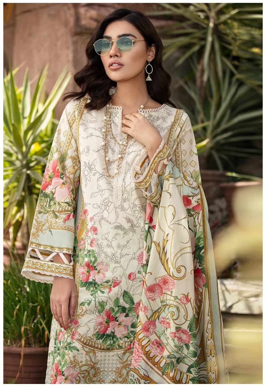 Firdous Urbane Luxury Lawn Collection 2 Casual Wear Karachi Cotton Dress Material Collection